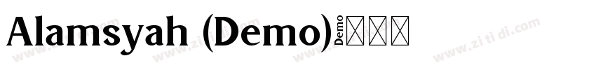 Alamsyah (Demo)字体转换
